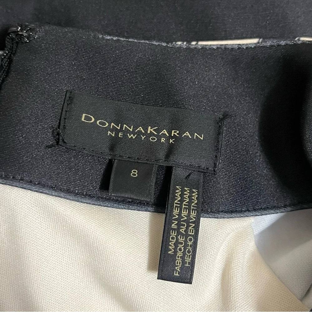 Donna Karen New York Brushstroke Scuba Sheath Dress Size 8 - Picture 13 of 14